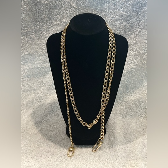 Chain Strap suitable for Wallet-on-Chain/Crossbody bag in light gold 47” main image 6